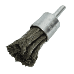 GRATA TIPO BROCHA TRENZADA CON ESPIGO