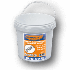 CADENA GALVANIZADA ESLABON CORTO