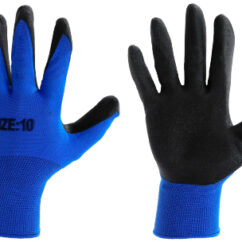 GUANTE TRABAJO POLIESTER - NITRILO CALIBRE 2